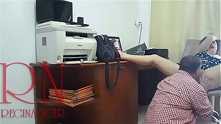 Lady boss domination employee Pussy swept off one's feet Do you want to be my employee? Hidden camera in office 2